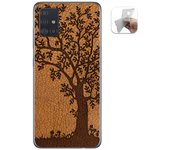Tumundosmartphone Funda Gel Tpu para Samsung Galaxy A51 diseño Cuero 03 Dibujos