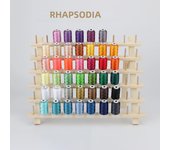 Rhapsody Polyester Embroidery Machine Thread 550Y Per Spool 60 for Brother Babylock Janome Singer Pfaff Husqvarna Bernina Sewing