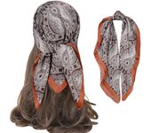 Damen Seide Gefühl Schal Seidentuch Scarf  Bandanas Taschentuch 1 Schal aus Maulbeerseide 68*68cm