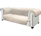 STARLYF Funda Sofá 3 Plazas Sofa Cover, Funda de sofá impermeable, Reversible, Bicolor (Marrón/Beige) Protección a líquidos, Polvo, Pelo de Animal (3 asientos) (190*178 cm)