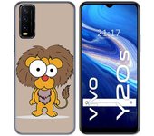 Tumundosmartphone Funda Gel Tpu para Vivo Y20s / Y11s diseño Leon Dibujos