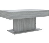 vidaXL Mesa de centro madera de ingeniería 96x50x45 cm Blanco, Negro, Gris Mesita de Salón o Comedor o Auxiliar Mesa de Café Meuble Salón