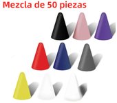 10/50pcs Pencil Tip Cover For Apple Pencil 2nd 1st Generation Mute Silicone Nib Case For Touch screen Stylus Pen Case