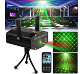 Lámpara láser de Escenario Swonuk®, Proyector de Luz LED, Luz estroboscópica para Fiesta, control remoto, de Espejos Bola, iluminación para DJ