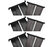 Panel de calentador solar de piscina 6 UDS 80x620 cm