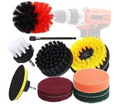 EAFC 37/22/5 Pieces Car Electric Cleaning Brush Drill Brush Set for Car Polisher Tires and Kitchen Bathroom Cleaning Accessories