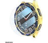 3 in 1 Case+Bezel Ring+Glass Film For Samsung Galaxy Watch 6 Classic 47MM 43MM Screen Protector Galaxy Watch 6 Classic Bumper