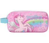Totto España Estuche Escolar de Fantasía y Unicornio - Dos Compartimentos