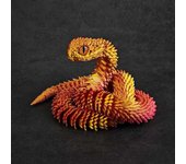 Juguetes de serpiente impresos en 3D, juguete de serpiente misterioso sorpresa de 24 pulgadas, artilugios de serpiente flexibles para aliviar el estrés, perfectos para la decoración de la oficina en el hogar, ideales para coleccionistas y entusiastas de F