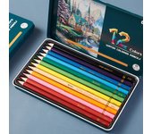 12/24 Color Water-soluble Colored Pencil Set Art Professional Graffiti Painting Pencil Design and Creation Art Stationery
