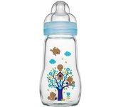 Mam Feel Good Biberon Cristal Azul +2 Meses 260Ml