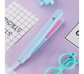 Hair Straightener Ceramic Travel Macaron Mini Curling Bar Straight Roll 2 In 1 Splint Perm Cartoon Portable Electric Curling