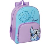 Mochila Sweet Stitch Disney 42cm adaptable. Mochila ergonómica con amplio espacio. Diseño resistente y versátil para llevar tus pertenencias con estilo.