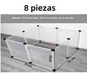 Playpen DIY Small Pet Freely Combined Foldable Dog Cage Yard Fence for Dog Cat Kitten Rabbit Guinea Pig Bunny Hedgehogs