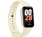 Ociodual Correa de Recambio Compatible con Xiaomi Smart Band 8 Active/Redmi Smart Band 2, de color Beige, Pulsera de Repuesto de Silicona Suave Flexible Sport Goma Transpirable