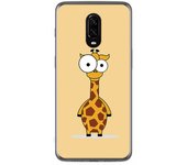 Tumundosmartphone Funda Gel Tpu para Oneplus 6T Diseño Jirafa Dibujos
