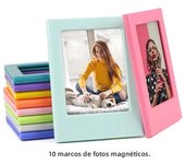5/10/20pcs Magnetic Photo Frames for Fujifilm Instax Mini Film Papers Double Sided Fridge Picture Frame Magnets Artwork Frames