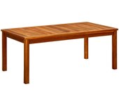 Mesa de centro de jardín madera maciza de acacia 110x60x45 cm