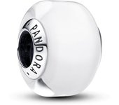 Pandora Charm Mini Cristal de Murano Blanco en plata de ley 793118C00 , para Mujer