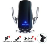 VIKEFON 15W Car Magnetic Wireless Charger Automatic Car Mount Phone Holder For iPhone Samsung Infrared Induction Fast Charging