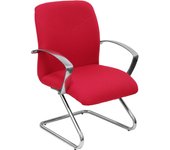 Sillón Caudete confidente patín bali rojo