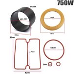 Vacuum Pump Oil-Free Mute Air Compressor Cylinder Sleeve Piston Cylinder Ring Kit For Mute Air 550W 750W 1100W 1500W