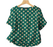 ZANZEA Casual Loose Polka Dot Blouses Women 2024 Summer Half Sleeve O Neck Blusas Mujer Holiday Fashion Everyday Shirt Tops