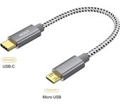 Short Type C USB-C To Micro USB Cable 0.2m USB C to Micro USB OTG sync data charging cable for Samsung xiaomi macbook pro