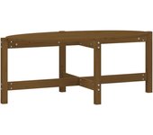 vidaXL Mesa de centro de madera maciza de pino 118x63x45 cm Natural, Blanco, Gris Mesita de Salón o Comedor o Auxiliar Mesa de Café Meuble Salón