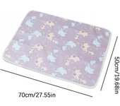 Cambiador de pañales para niños 19x27 pulgadas de Algodón Cambio de pañales Grande nuevo nasido almohadillas impermeables Piso alfombras de juego