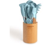 CREATE - Set de utensilios de cocina de silicona y madera - KITCHENWARE STUDIO