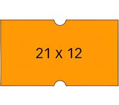 Apli rollo etiquetas permanentes para etiquetadora de precios / 21 x 12 mm / naranja -6 rollos-