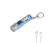 Super Bright Mini EDC LED Flashlight Portable Keychain Light Magnetic Torch USB Rechargeable Lamp Emergency Camping Lantern