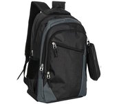 J.S ONDO MOCHILA TIPO TELA PARA HOMBRE Mochila Escolar Mochila de Viaje Negocios Trabajo Diario Antirrobo Impermeable Grande Mochila Ordenador CLASICO 18 pulgadas CON ESTUCHE