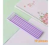 10 high-quality Macaron triangle HB pencil sets - ergonomically designed for sketching, art, and school stationery