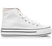 Zapatillas Mustang  para mujer en color blanco