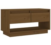 vidaXL Mueble de TV de madera maciza de pino 74x34x40 cm, Mueble de Salon, Mueble TV, Mueble TV salon, Mesa de TV, Mueble tele