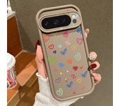 Colorful Love Heart Soft Case For Google Pixel 9 Pro XL 8 Pro 8A Solid Color TPU Silicone Phone Back Cover For Pixel 8 9 Pro