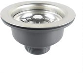 Desagüe de fregadero de 110mm, cesta de fregadero de cocina de acero inoxidable y PVC, tapón colador, desagüe de fregadero de 1½"