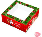 Glotomania Caja para Tarta Roja Santa Claus 28x7,5 Cm