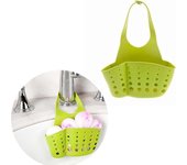 Estante para fregadero de Cocina, escurridor de trabajo y Esponja, cesta Colgante de dos