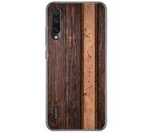 Tumundosmartphone Funda Gel Tpu para Xiaomi Mi A3 diseño Madera 05 Dibujos