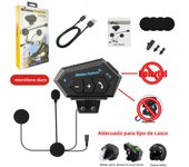 BT12 Motorcycle Helmet Headset Handsfree call Kit Stereo Anti-interference Waterproof Music Player Speaker Wireless Earphone