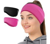 Calentadores de orejas/diademas de vellón para hombres, mujeres y niños, perfectos para correr en invierno, hacer yoga, esquiar, hacer ejercicio y andar en bicicleta en días fríos y helados