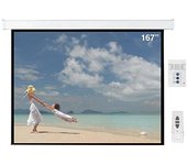 Napofix E11–3080Pantalla de proyección motorizada (300x 300cm) Color Blanco