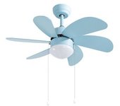 Gsc Evolution Ventilador de Techo Larde 2xe27 Ø82 6 Aspas DC Azul