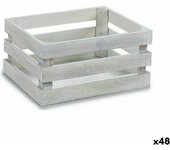 Caja Decorativa Gift Decor Blanco Madera de álamo 22 X 9 X 13 Cm (48 Unidades)