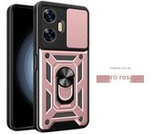 For Realme C55 C53 C65 C67 Slide Camera Lens Protector Armor Case For Realme 13Pro Plus GT 6T Military Grade Bumpers Ring Cover