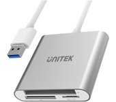 Unitek Y-9313 lector de tarjeta USB 3.2 Gen 1 (3.1 Gen 1) Plata
