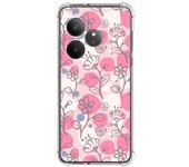 Tumundosmartphone Funda Silicona Antigolpes para Realme GT 6 / GT 6T 5G diseño Flores 07 Dibujos